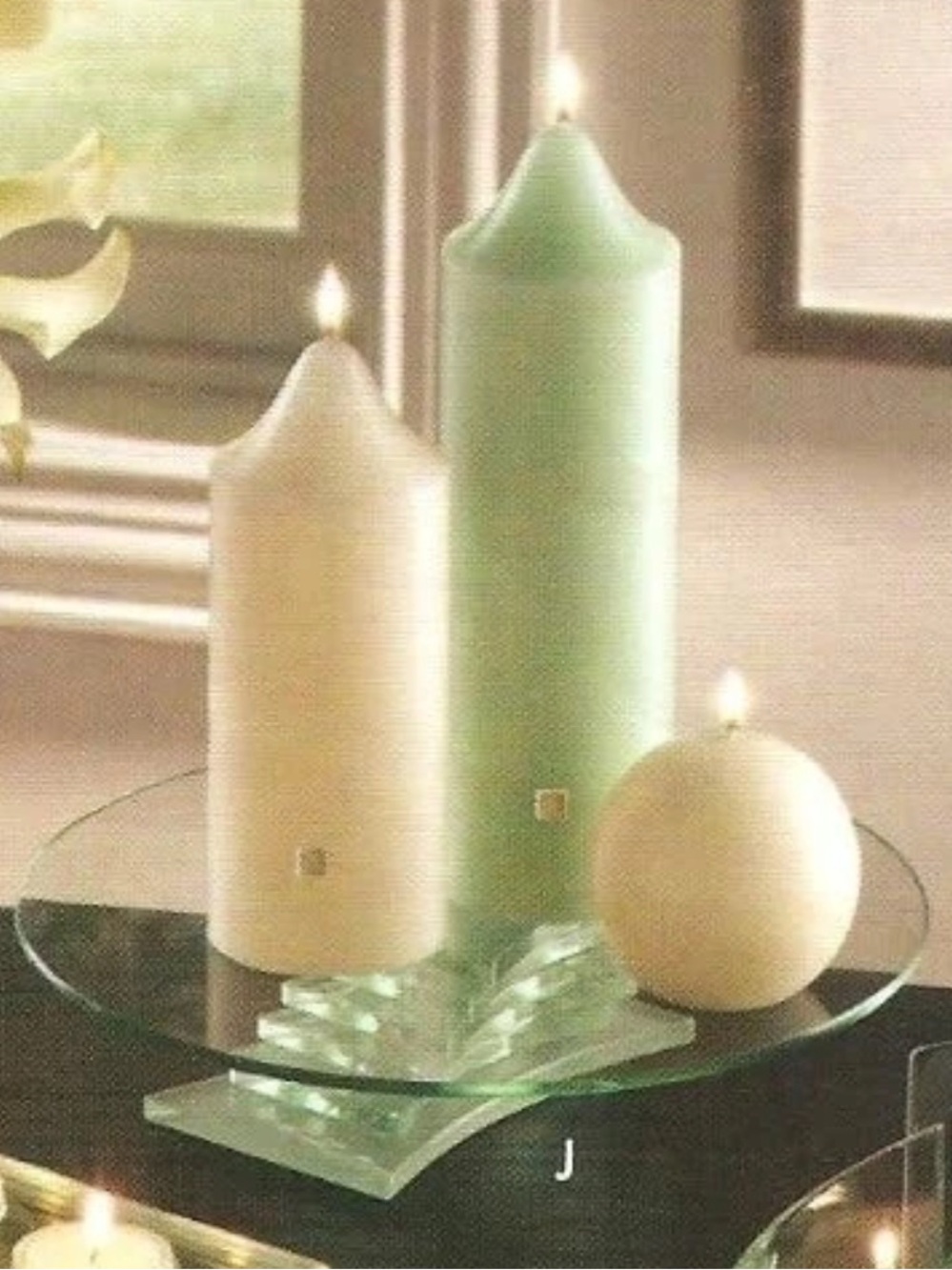 Partylite Faceted Stratus 3 Wick Candle Holder P7725 NEW in Box